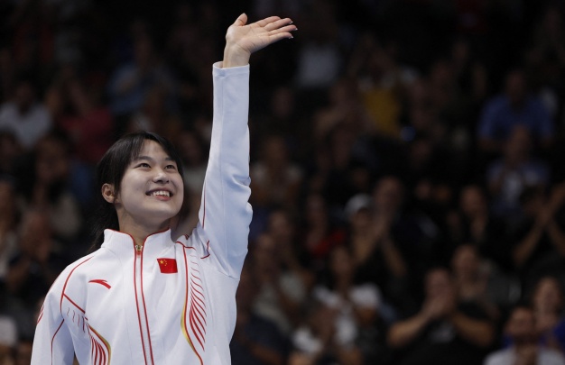 China's Jiang Yuyan grabs fourth gold in swimming