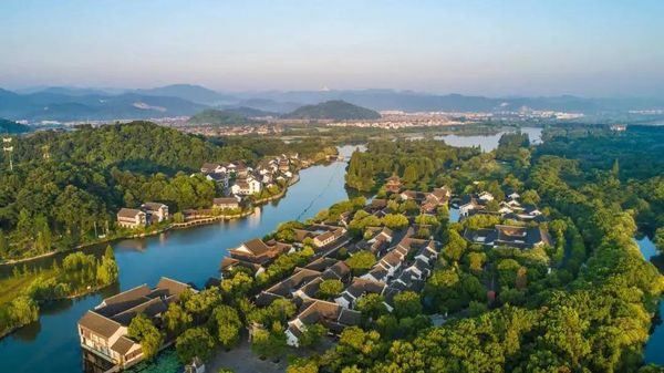Household writer's fictional town built in Shaoxing