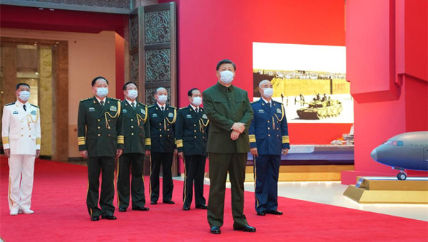 Xi stresses persistent efforts to reach PLA centenary goals