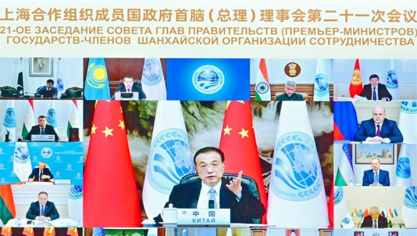Chinese premier puts forward five-point proposal on promoting SCO cooperation