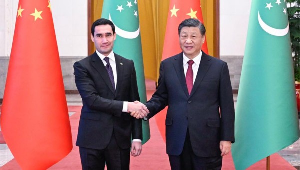 Chinese, Turkmen presidents hold talks, elevating ties to comprehensive strategic partnership
