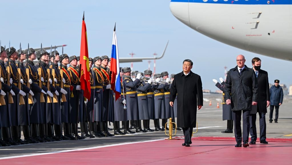 Xi arrives in Moscow for state visit to Russia