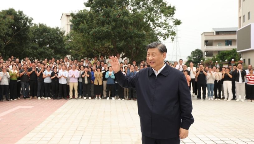 Xi inspects southern Chinese city of Maoming