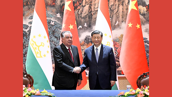 Chinese, Tajik presidents hold talks, vow to boost cooperation