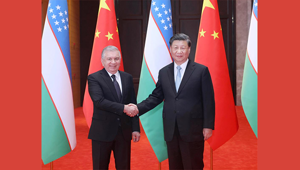 Xi holds talks with Uzbek president