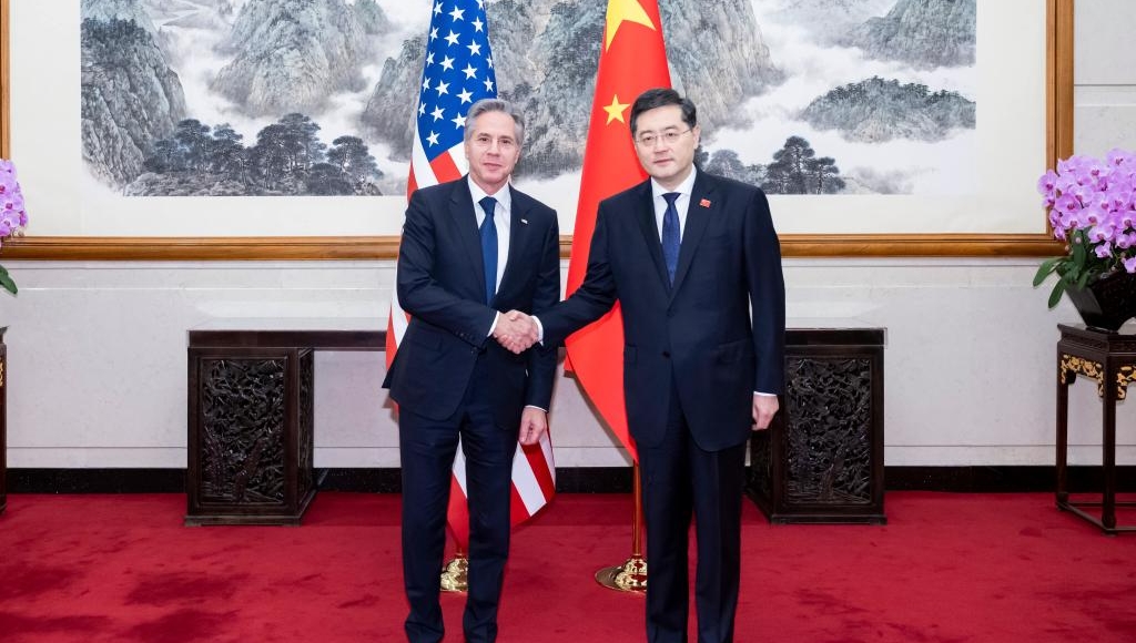 Chinese FM holds talks with U.S. secretary of state