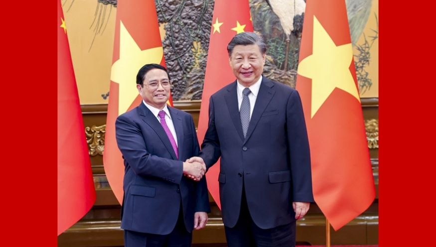Xi meets with Vietnamese PM