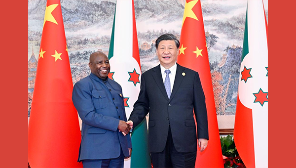 Xi meets Burundian president