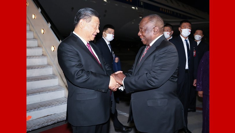 Xi arrives in South Africa for 15th BRICS Summit, state visit