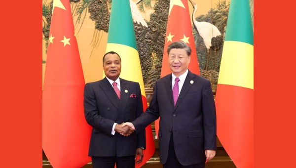 Xi meets president of Republic of the Congo