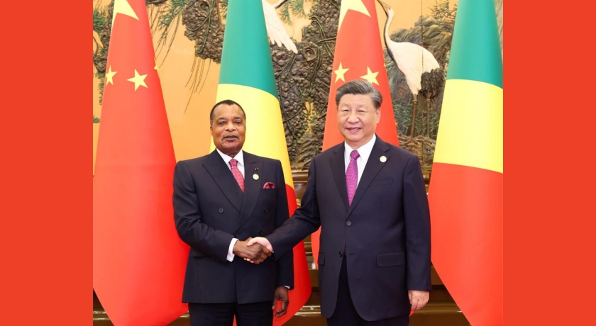 Xi meets president of Republic of the Congo