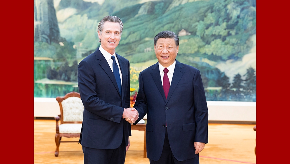 Xi meets U.S. California governor