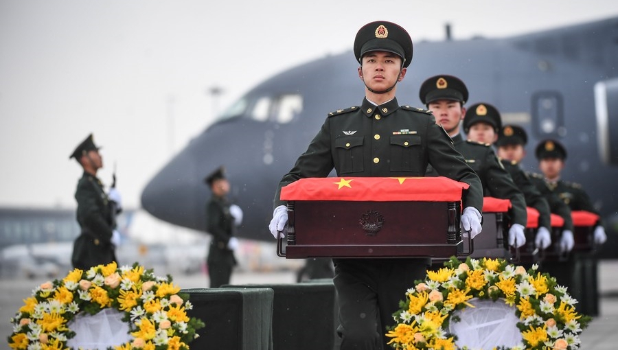 China welcomes return of CPV soldiers' remains for 10 consecutive years