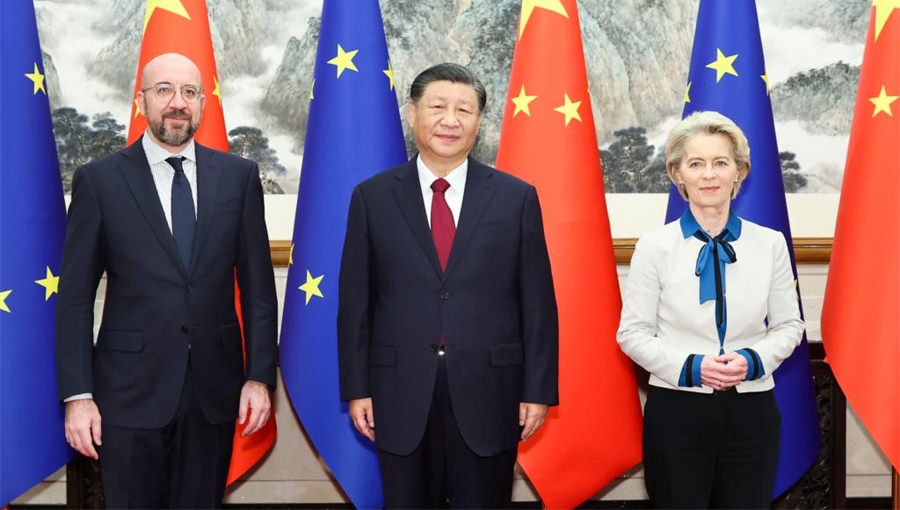 Xi urges enhanced political mutual trust, dialogue, cooperation with EU