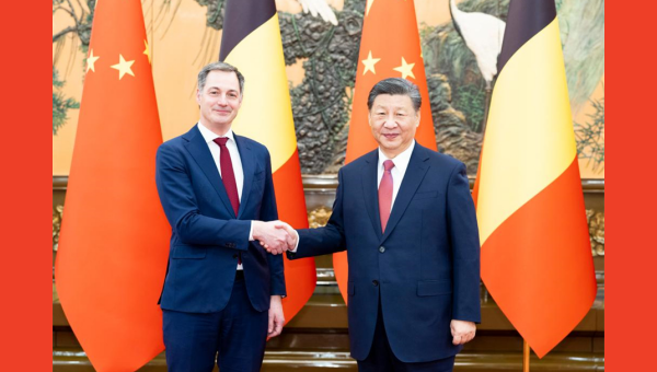 Xi, Belgian PM meet in Beijing, agreeing to enhance ties