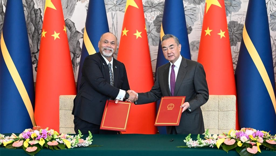 China, Nauru resume diplomatic relations