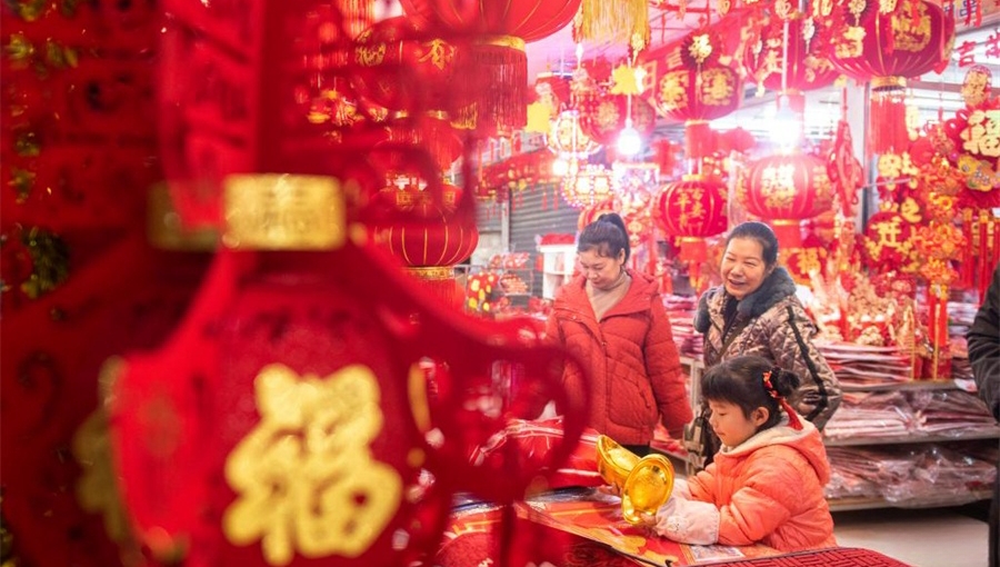 People prepare for upcoming Chinese New Year across China