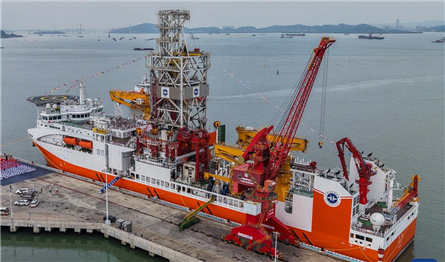 China's first deep-ocean drilling vessel enters service