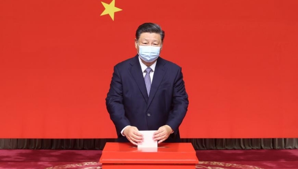 Xi votes in local legislative election in Beijing