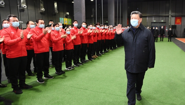 Xi urges Chinese winter sports athletes to strive for nation, people