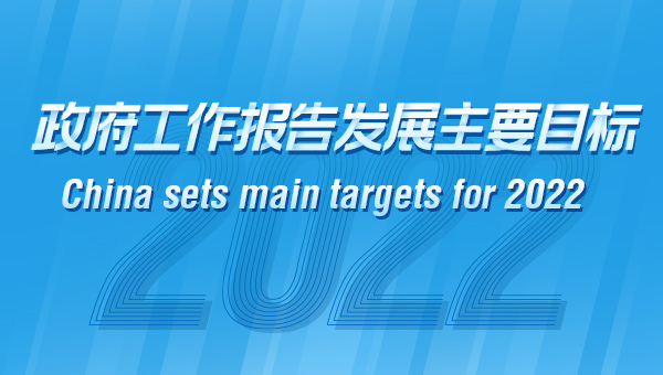 China sets main targets for 2022