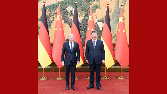 Xi meets German Chancellor Olaf Scholz