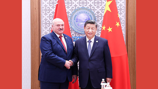 Xi says China-Belarus relations to develop healthily, with great strides