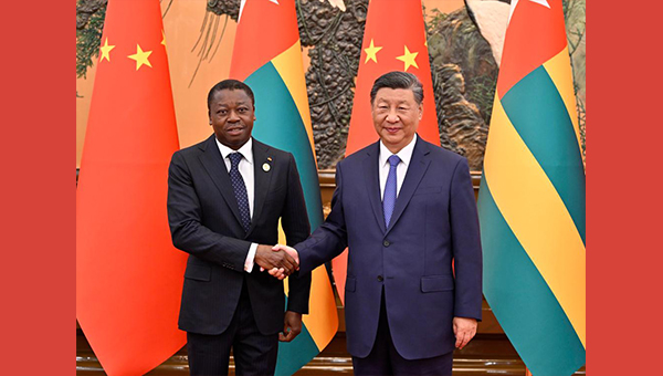 Chinese, Togolese presidents meet in Beijing, elevate bilateral ties