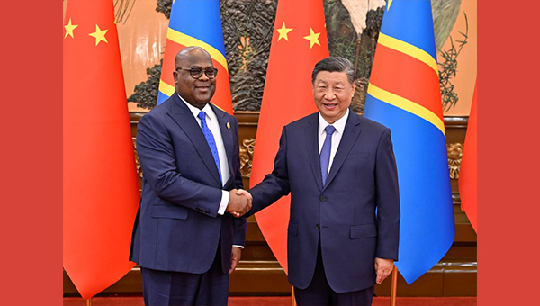 Xi meets DRC president