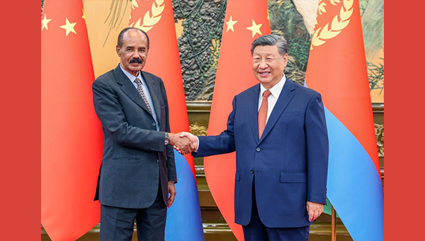 Xi meets Eritrean president