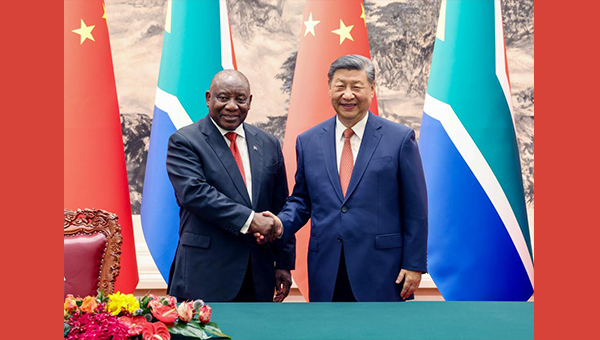 Xi, Ramaphosa announce elevation of China-South Africa ties