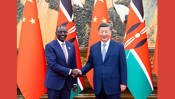 Xi meets Kenyan president