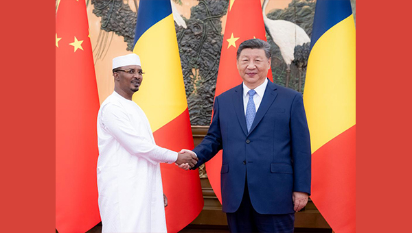 Chinese, Chadian presidents elevate bilateral ties