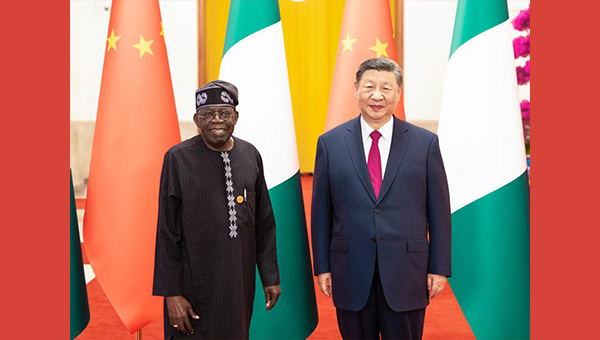 Chinese, Nigerian presidents announce elevation of bilateral ties