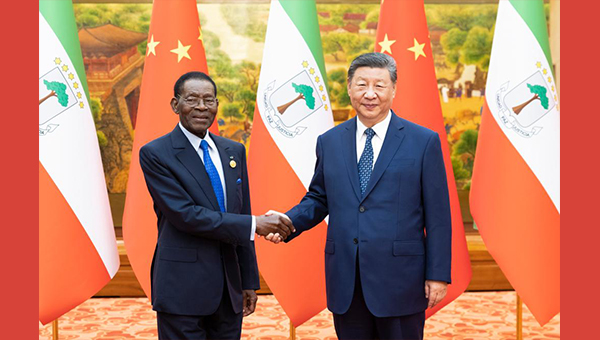 Xi meets president of Equatorial Guinea