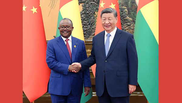 Xi meets Guinea-Bissau president