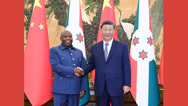 Chinese, Burundian presidents announce elevation of bilateral ties