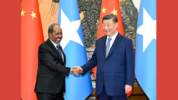 Xi meets Somali president