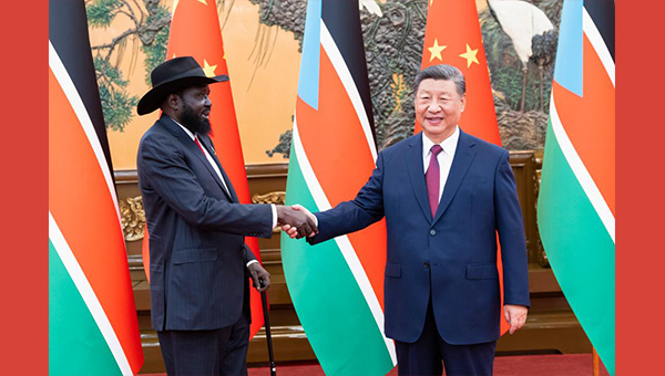 Chinese, South Sudanese presidents elevate bilateral ties