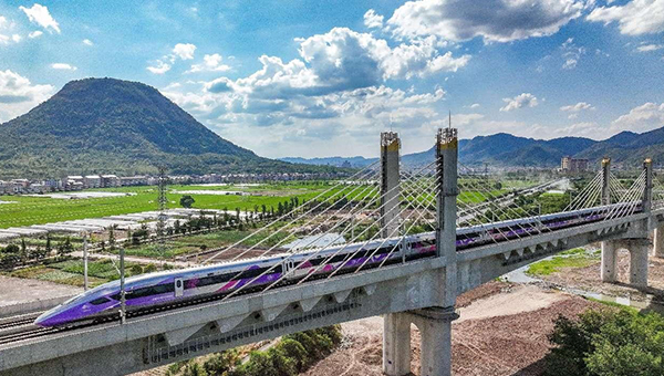 High-speed rail showcasing China's rapid modernization