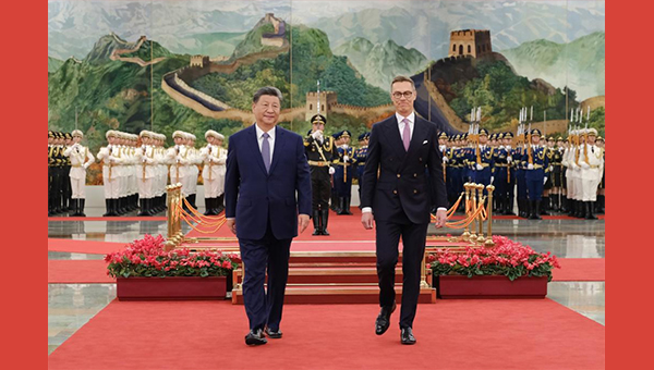 Xi encourages more China-Finland cooperation in emerging industries