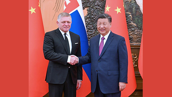 Xi, Slovak PM meet in Beijing, agreeing to elevate ties