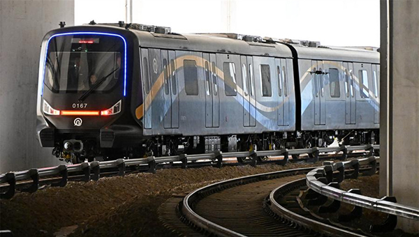 China launches energy-efficient carbon fiber metro train