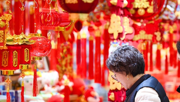 Shopping for Spring Festival goods brings festive cheer to E China's Jiangsu