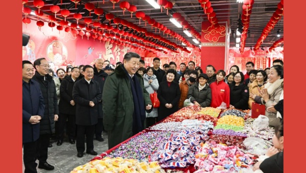 Xi inspects Spring Festival market supply