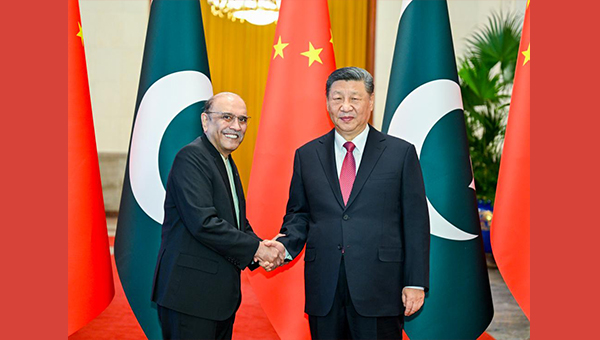 Xi holds talks with Pakistani president