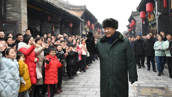 Xi extends Spring Festival greetings to all Chinese people during Shanxi visit