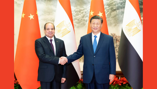 Xi holds talks with Egyptian president