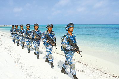 守着眼前的海,祖国就在肩头—品读海军西沙水警区中建岛守备营官兵