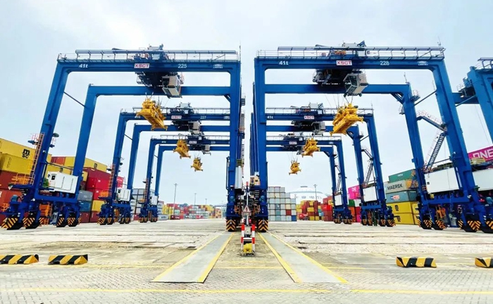 Xiamen Port boosts efficiency with 12 new smart cranes
